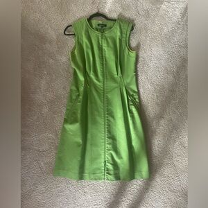 Lafayette 148 New York Lime Green Dress
